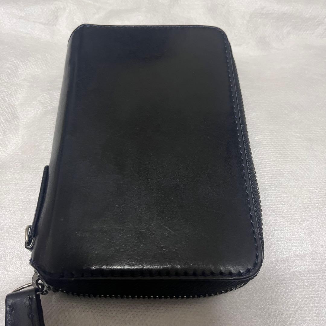 NOMADOI ミドルラウンド　財布　ノマドイ　ラウンドジップ　折財布　ブラック