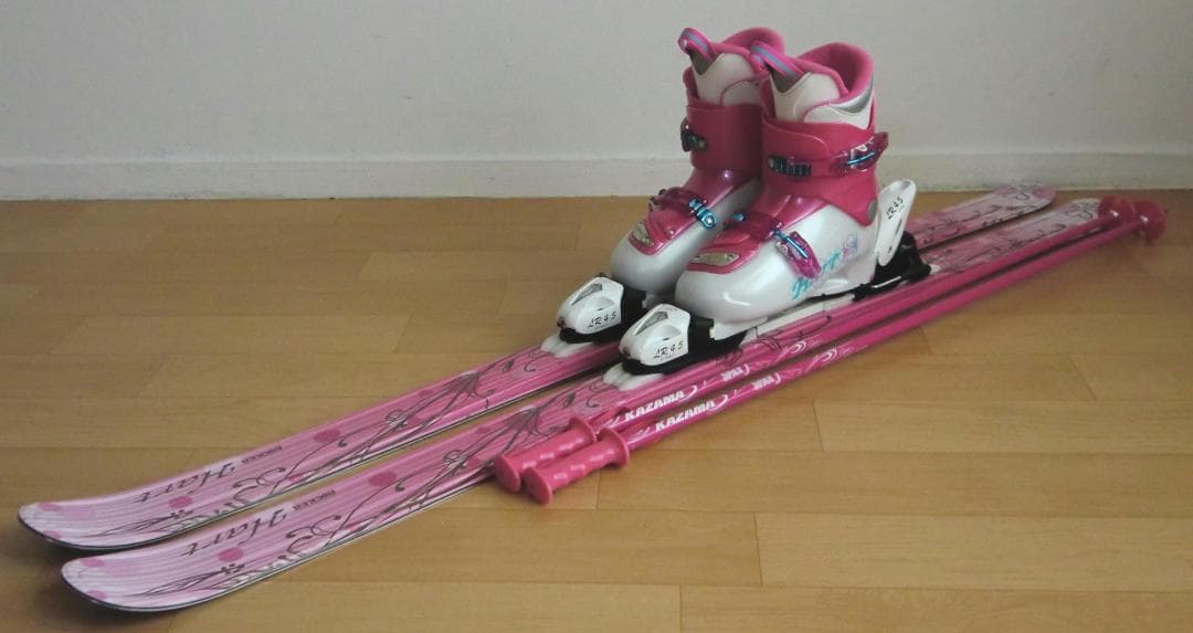 ■■送料無料■Hart■ジュニア用スキー4点セット■146/25■WAX済■■