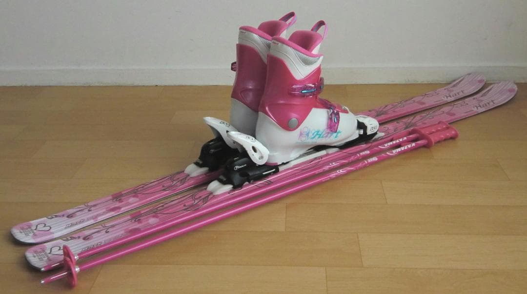 ■■送料無料■Hart■ジュニア用スキー4点セット■146/25■WAX済■■