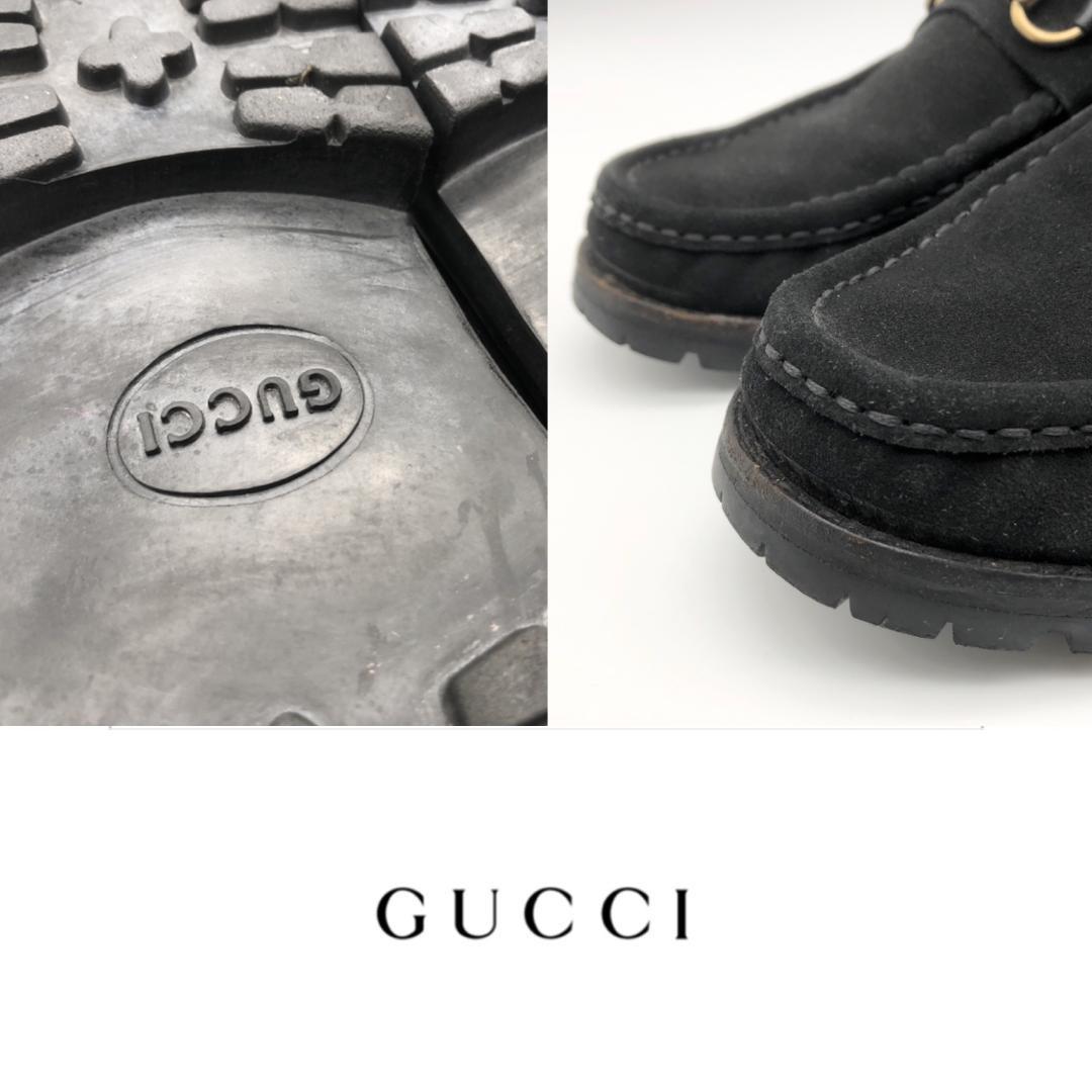 GUCCI グッチ ビットモカシン ハイカット イタリア製 メンズ USED