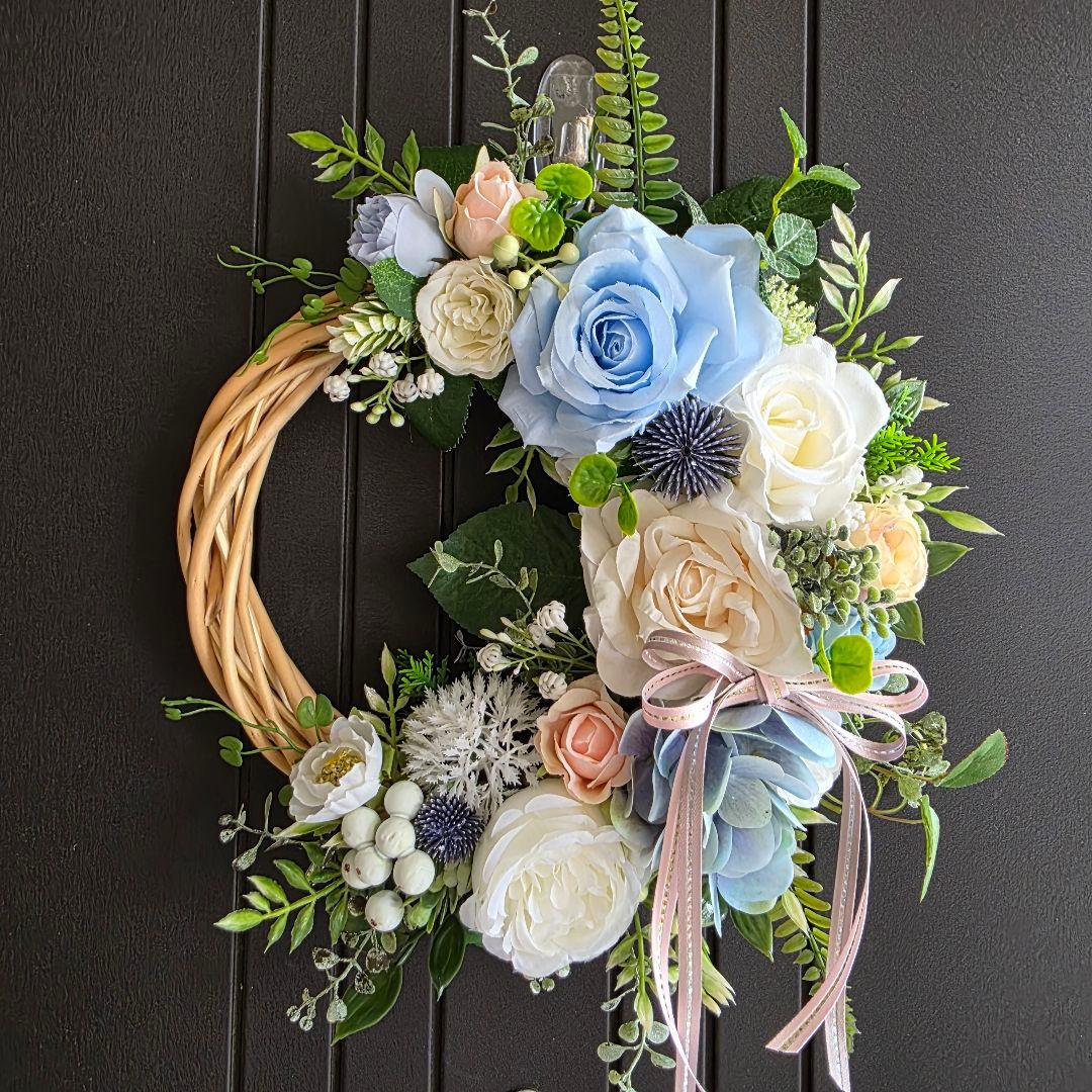 【専用】フラワーリース 4点 早秋11.12.13.14 玄関リース 造花