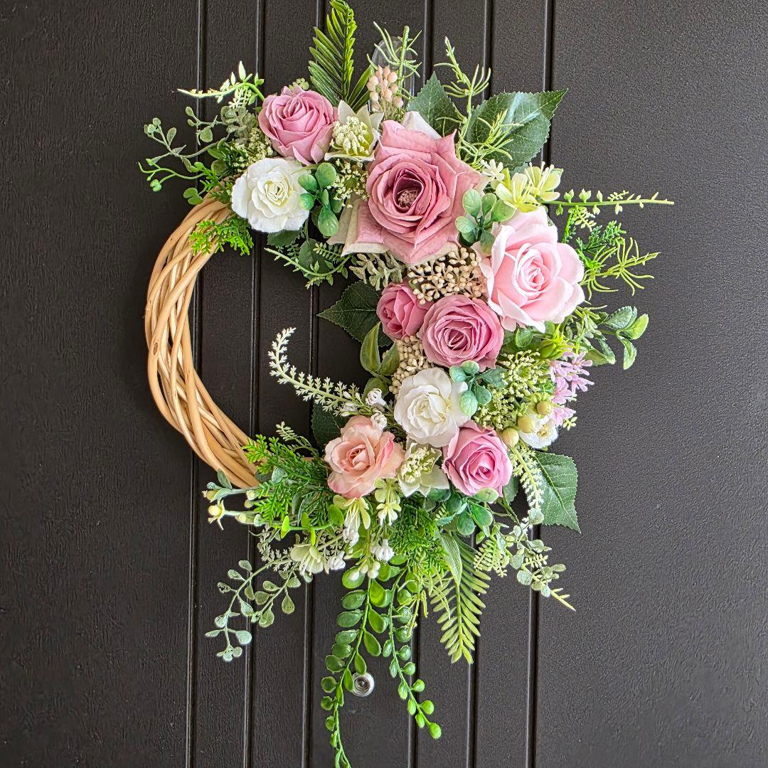 【専用】フラワーリース 4点 早秋11.12.13.14 玄関リース 造花