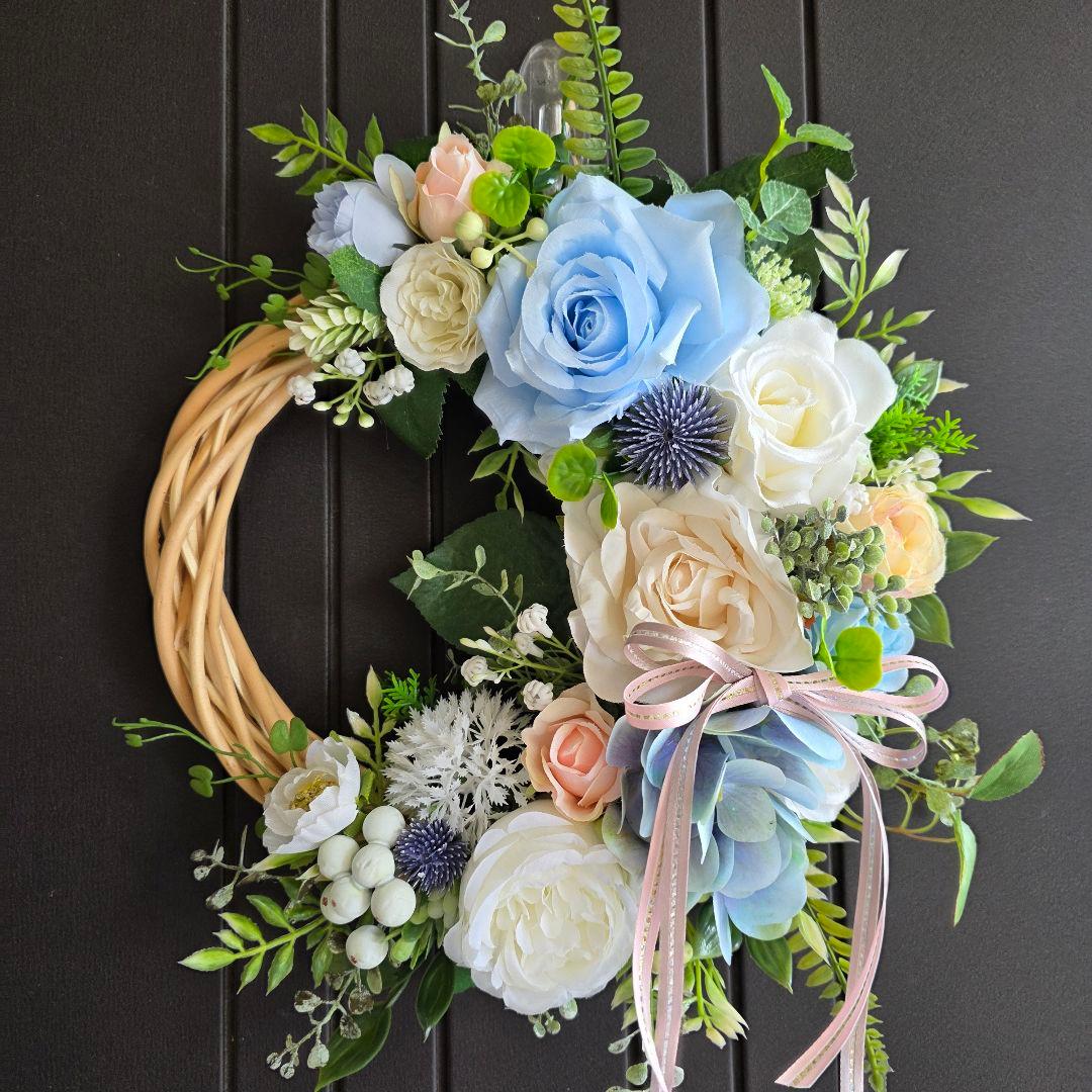 【専用】フラワーリース 4点 早秋11.12.13.14 玄関リース 造花