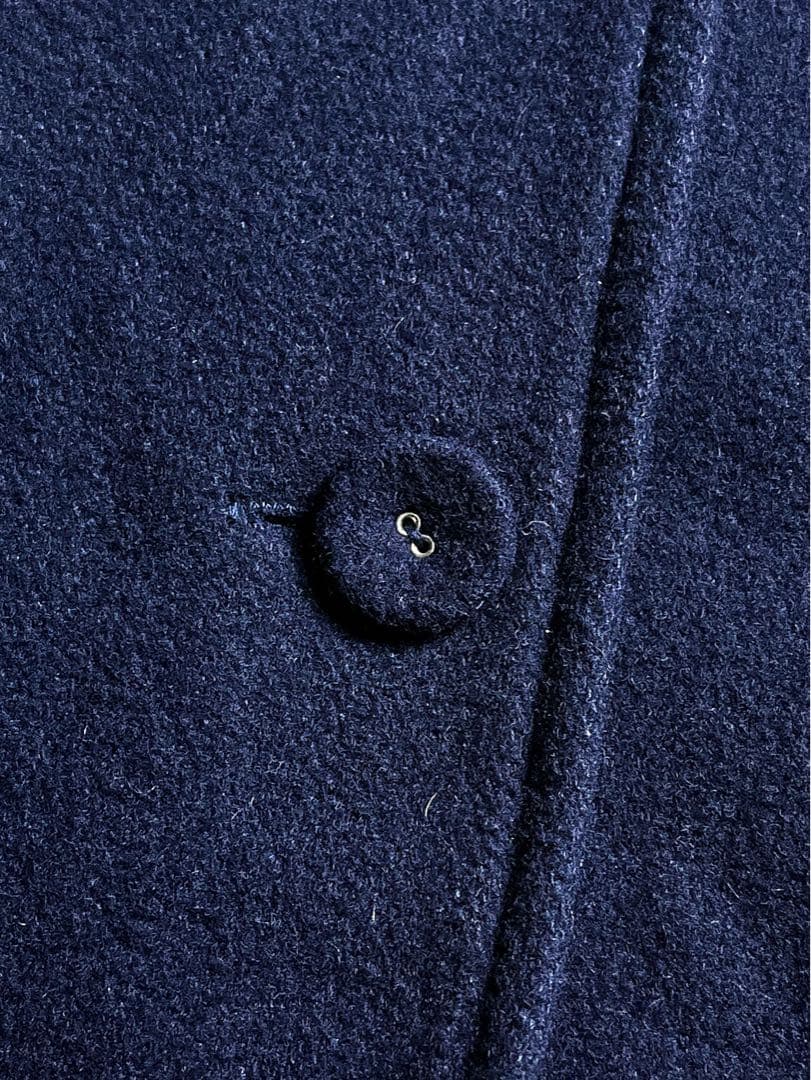 【HOUSE OF LOTUS】スタンドカラーウールロングコート 裏地刺子 M