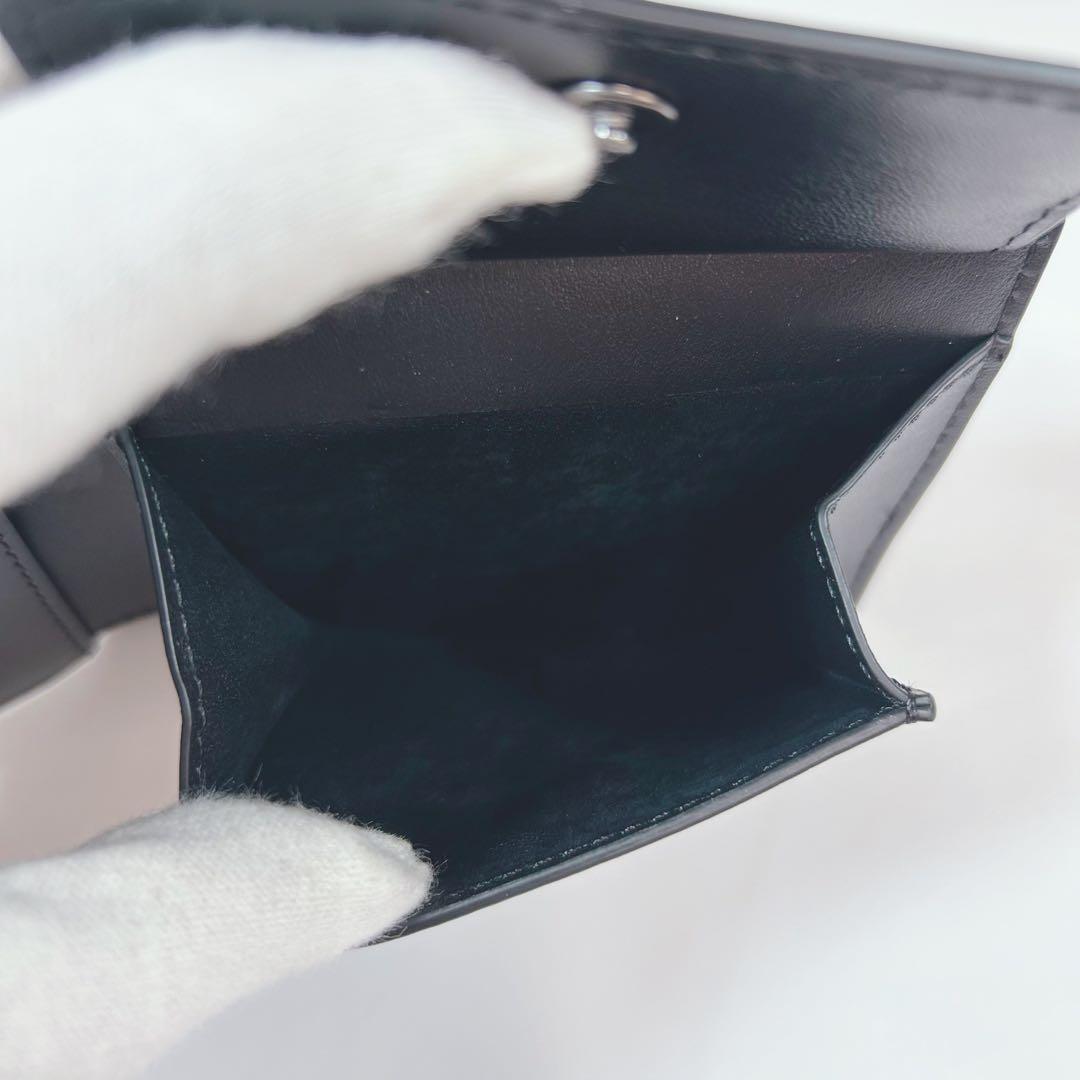 COACH 折り財布 新品 ブラック エンボス お札入れ 小銭入れ