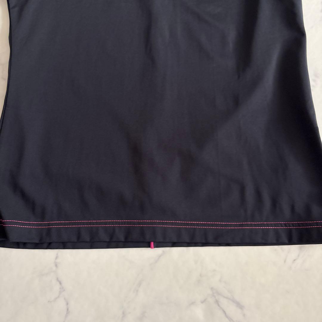 マーク＆ロナ モックネック Tシャツ ゴルフウェア ブラック