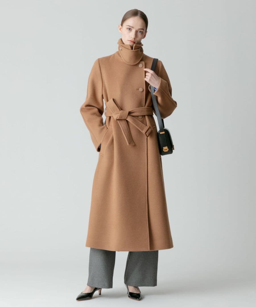 新品・今期販売中★allureville　スプリットラグランロングコートベージュ