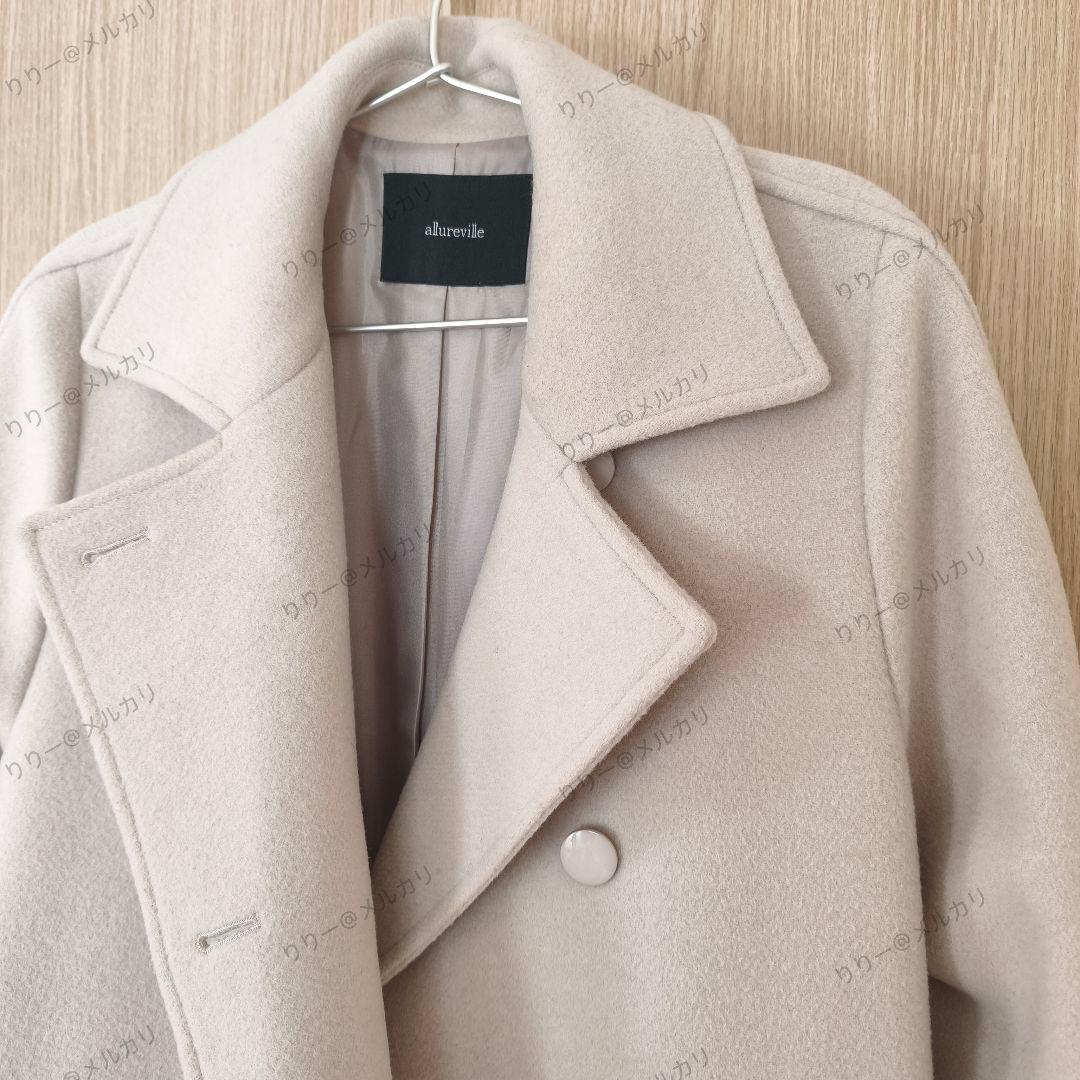 新品・今期販売中★allureville　スプリットラグランロングコートベージュ