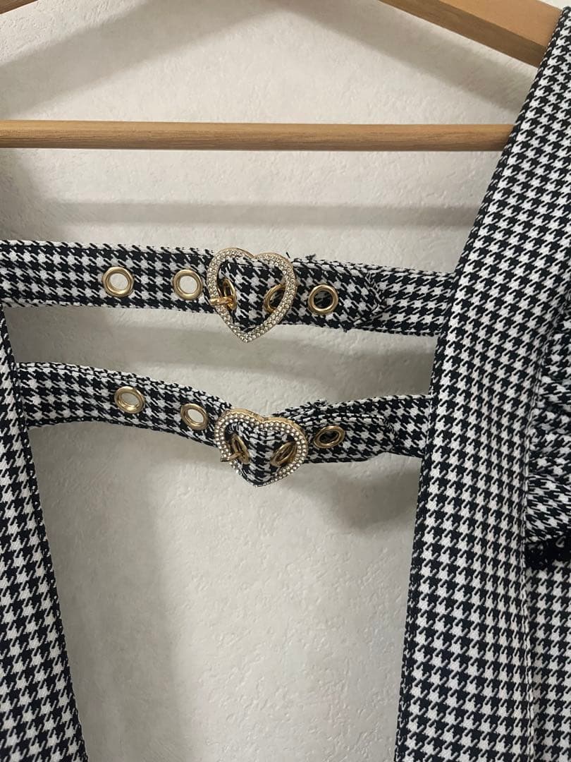 LIZLISA/リズリサ はしごリボンチェックティアードスカパン