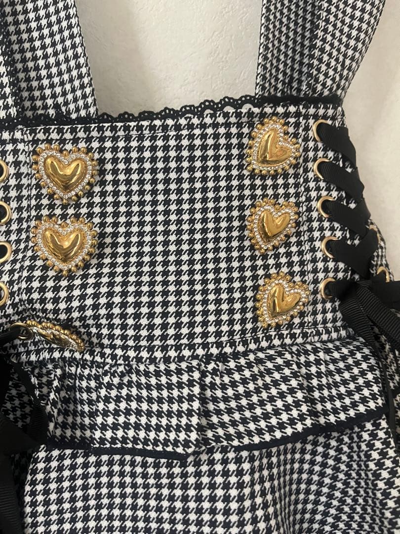 LIZLISA/リズリサ はしごリボンチェックティアードスカパン