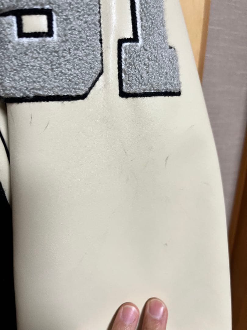 XLARGE スタジャン L ブラック✖️アイボリー 1991-2022