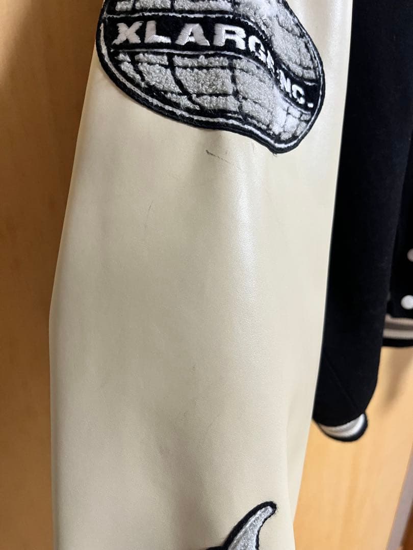 XLARGE スタジャン L ブラック✖️アイボリー 1991-2022