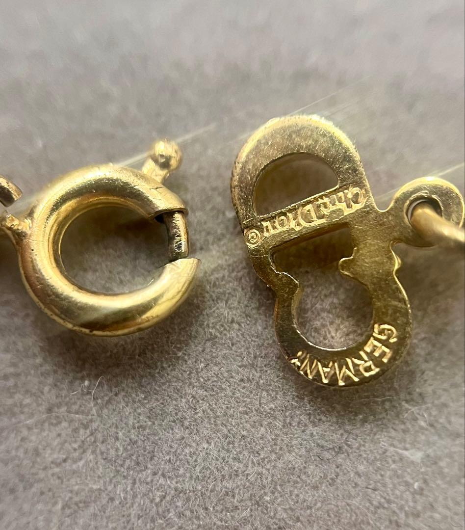 ディオール ロゴ ネックレス イヤリングセットとラインストーンシルバーネックレス