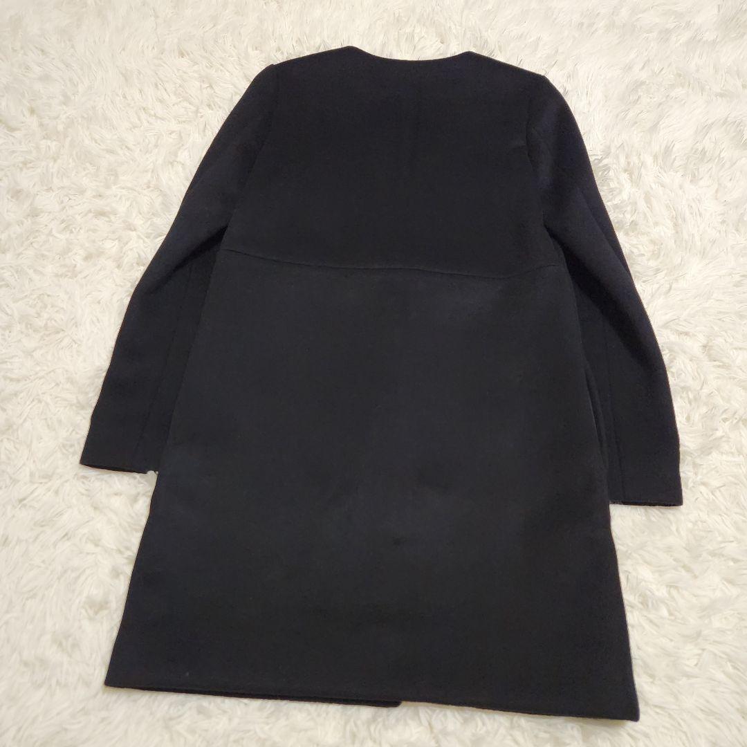 【美品】YOKO CHAN ヨーコチャン 日本製 ノーカラーコート 40 L