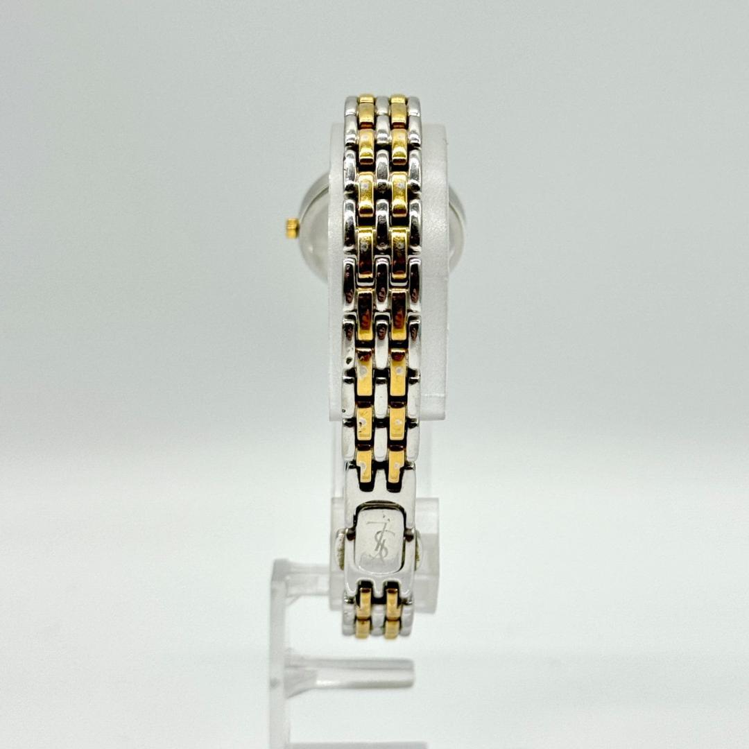 稼働品 YSL イヴサンローラン 腕時計 白文字盤 ２針 5421-H08070