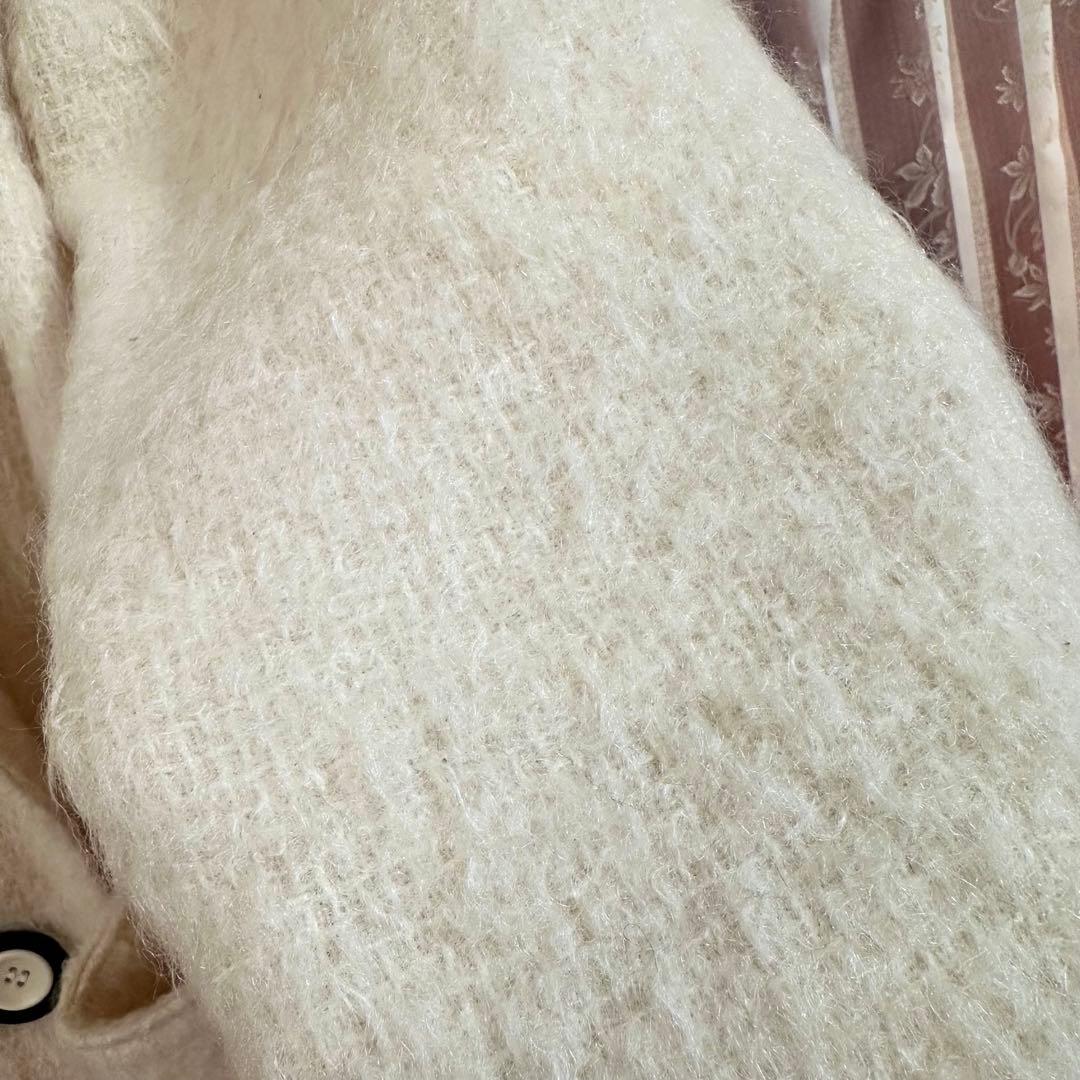 Christian Dior アイボリー ダブルコート ピーコート