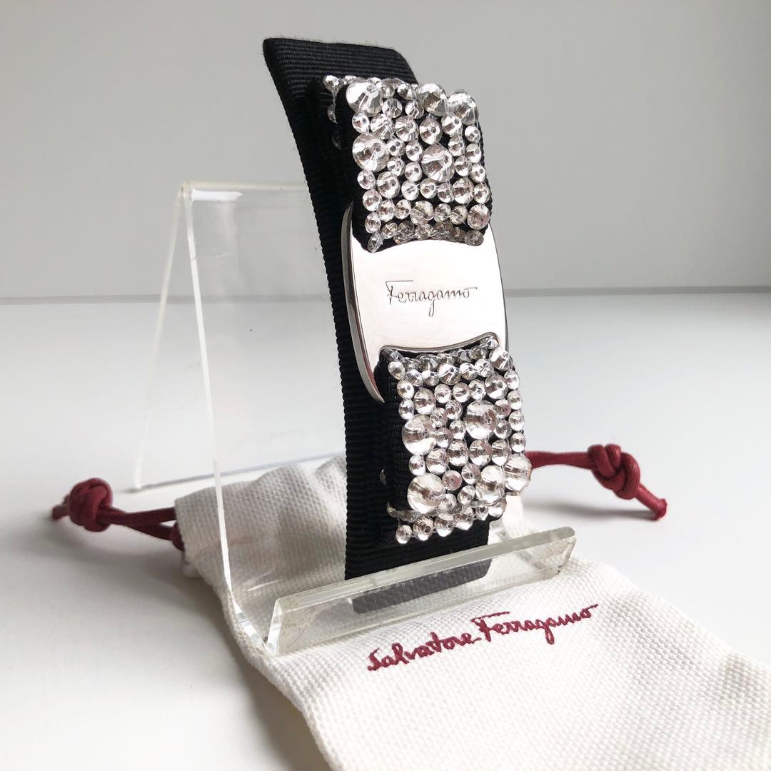 新品保管✨フェラガモ ferragamo バレッタ ヴァラリボン ビジュー