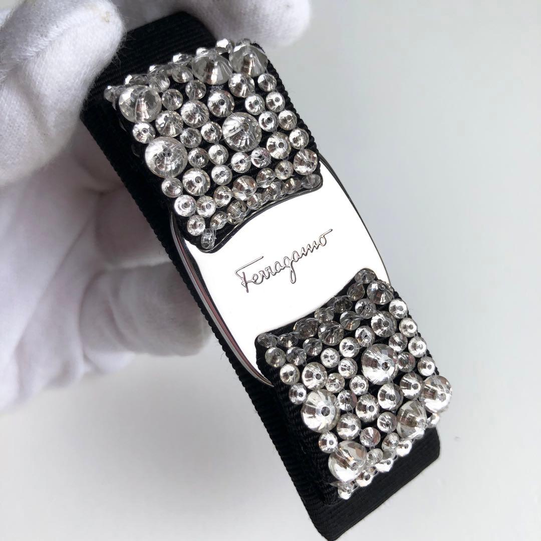 新品保管✨フェラガモ ferragamo バレッタ ヴァラリボン ビジュー