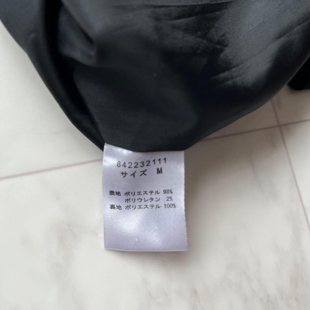 atlo スリットスリーブ　ジレ付きロングワンピース　オケージョン　ブラック　M