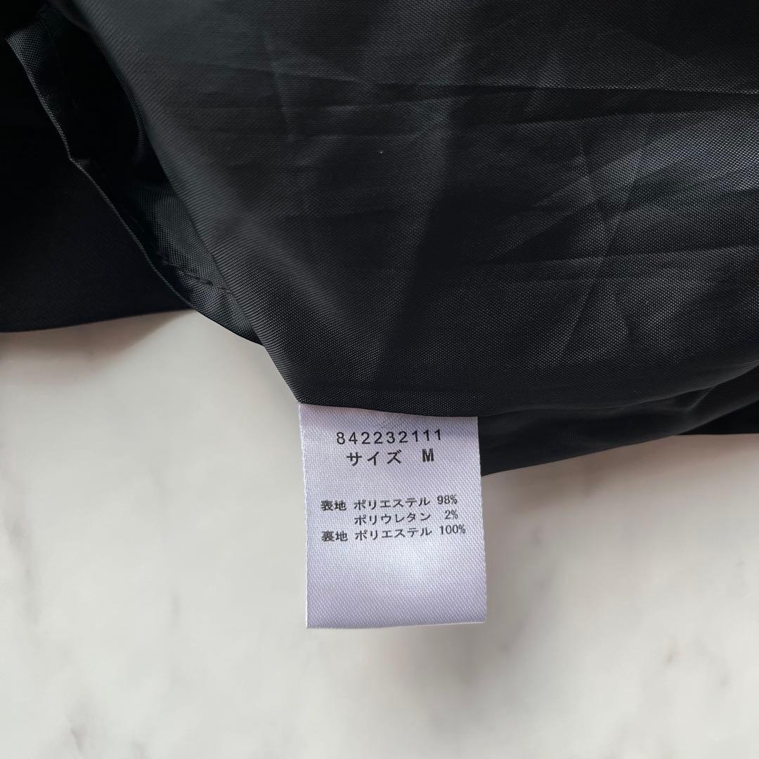 atlo スリットスリーブ　ジレ付きロングワンピース　オケージョン　ブラック　M