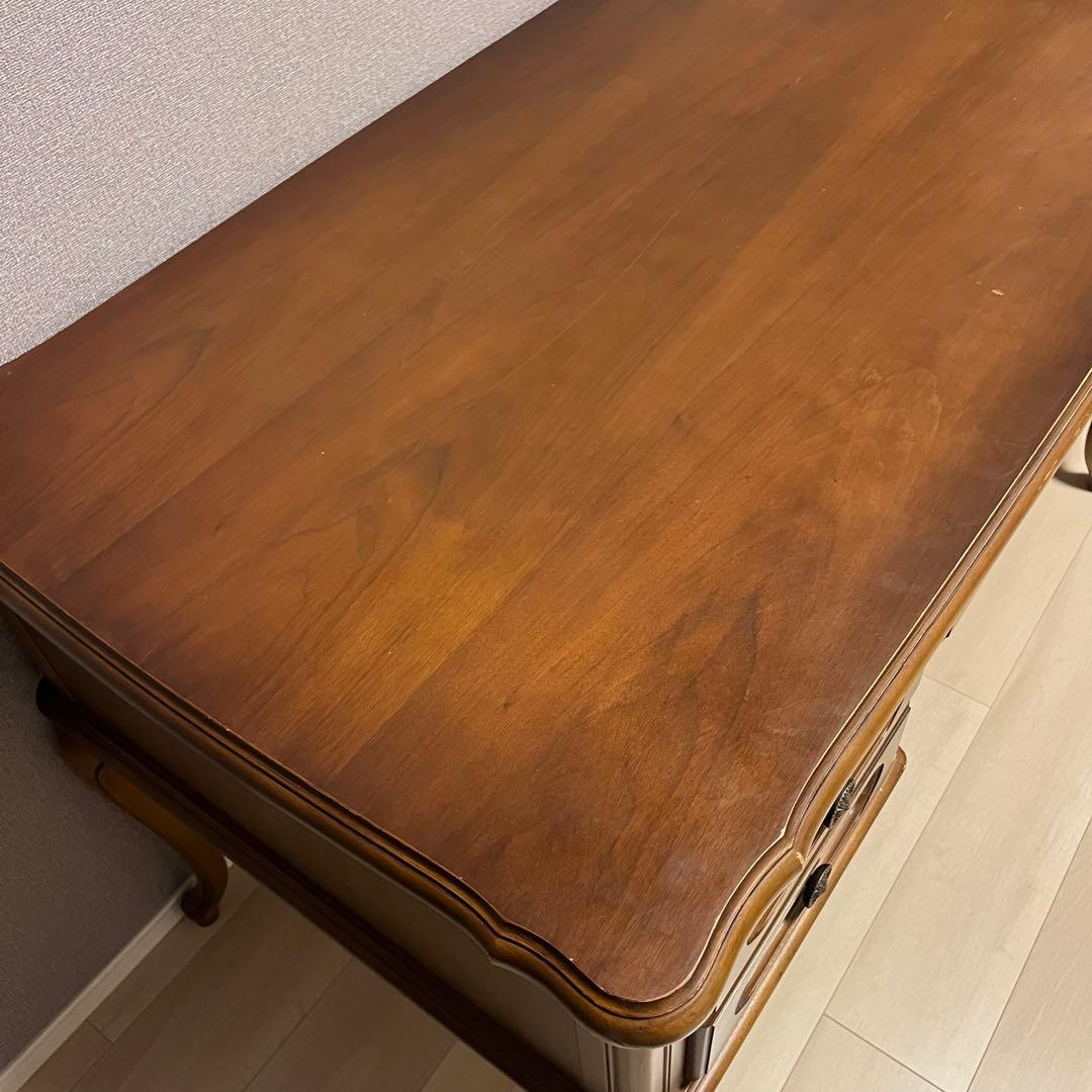 【送料無料】カリモクkarimoku 「ネオクラシック」 両袖デスク　書斎　猫脚