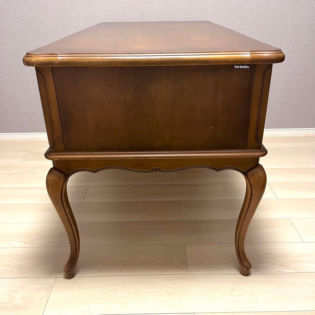 【送料無料】カリモクkarimoku 「ネオクラシック」 両袖デスク　書斎　猫脚