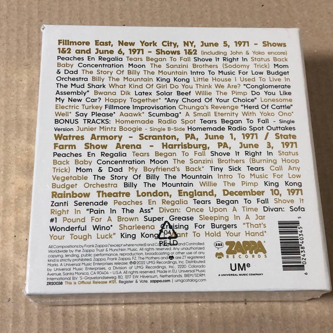 8CD フランク・ザッパ＆ザ・マザーズ ザ・マザーズ1971 紙ジャケット