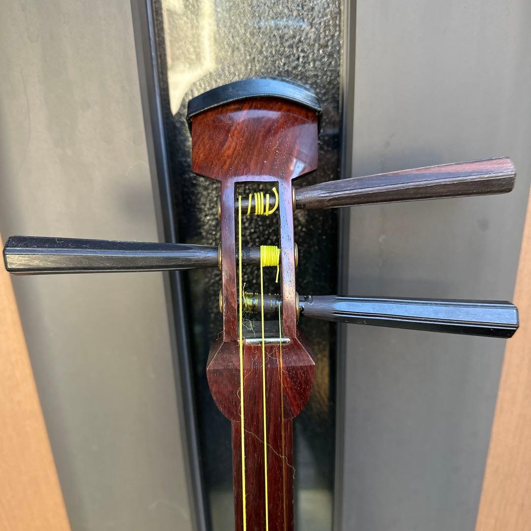 更にお値下げ中　最高級 紅木 稽古三味線 ケース付