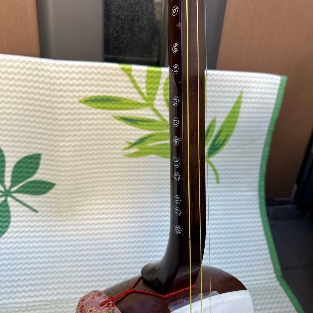 更にお値下げ中　最高級 紅木 稽古三味線 ケース付