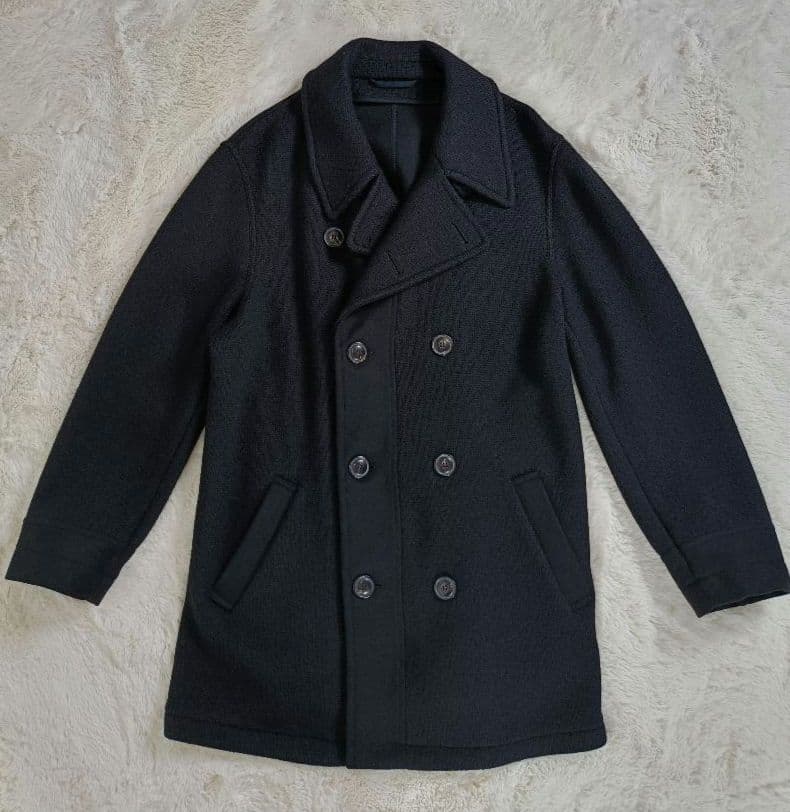 よん極美品 GIORGIO ARMANI ウールコート ピーコート【54