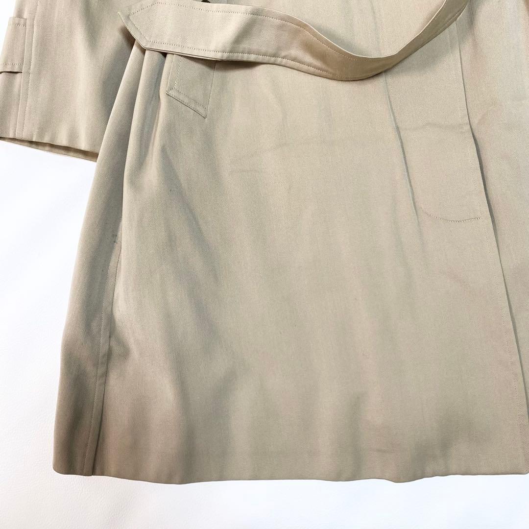 BURBERRY トレンチコート　ステンカラーコート　ケープ　チェック柄　ベルト