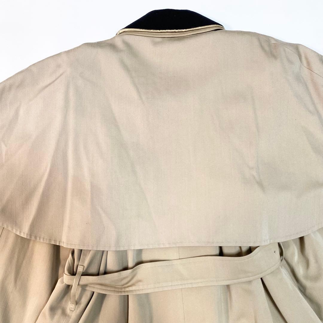 BURBERRY トレンチコート　ステンカラーコート　ケープ　チェック柄　ベルト