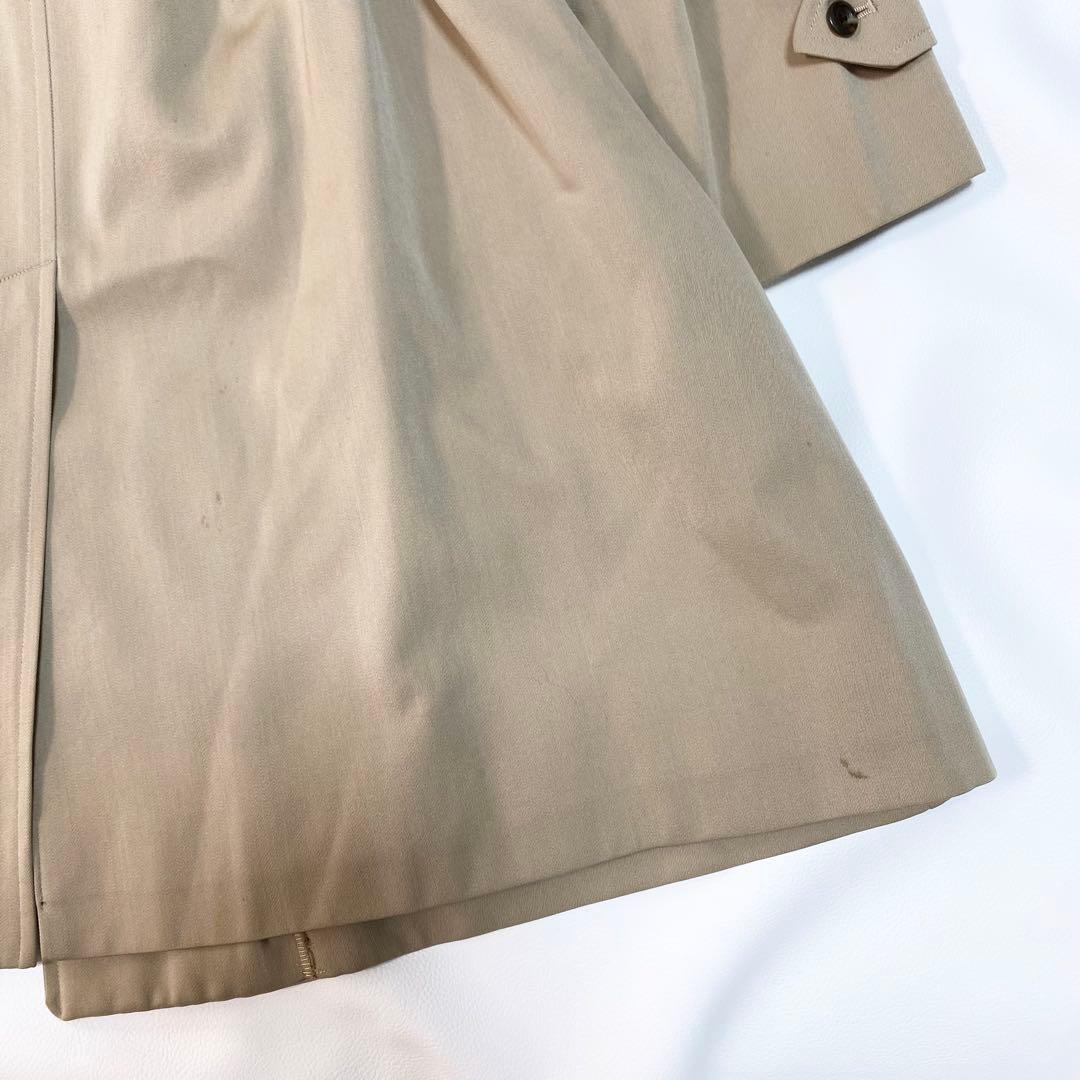BURBERRY トレンチコート　ステンカラーコート　ケープ　チェック柄　ベルト
