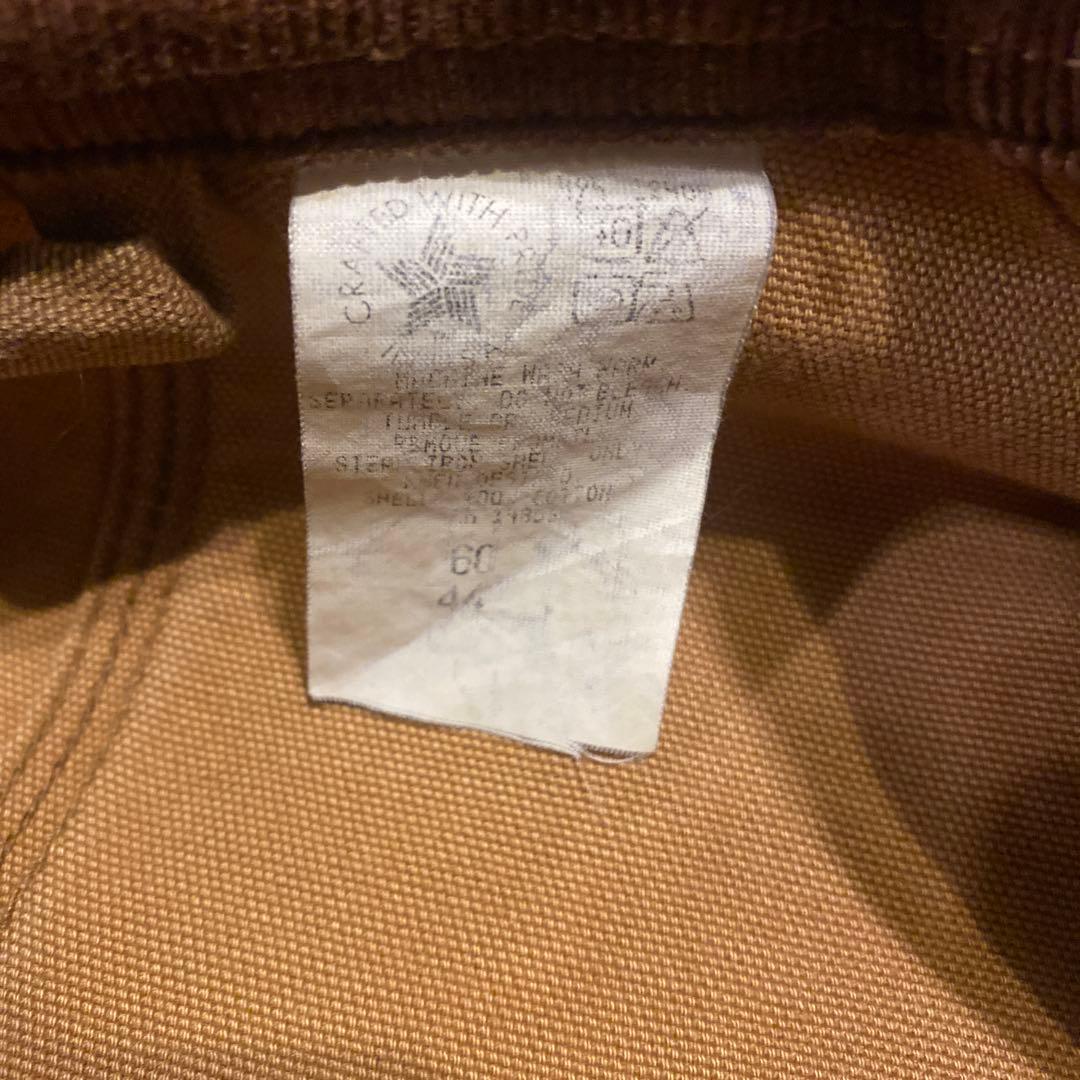 Carhartt カバーオール 希少 ブランケット無 ダック　USA製 44