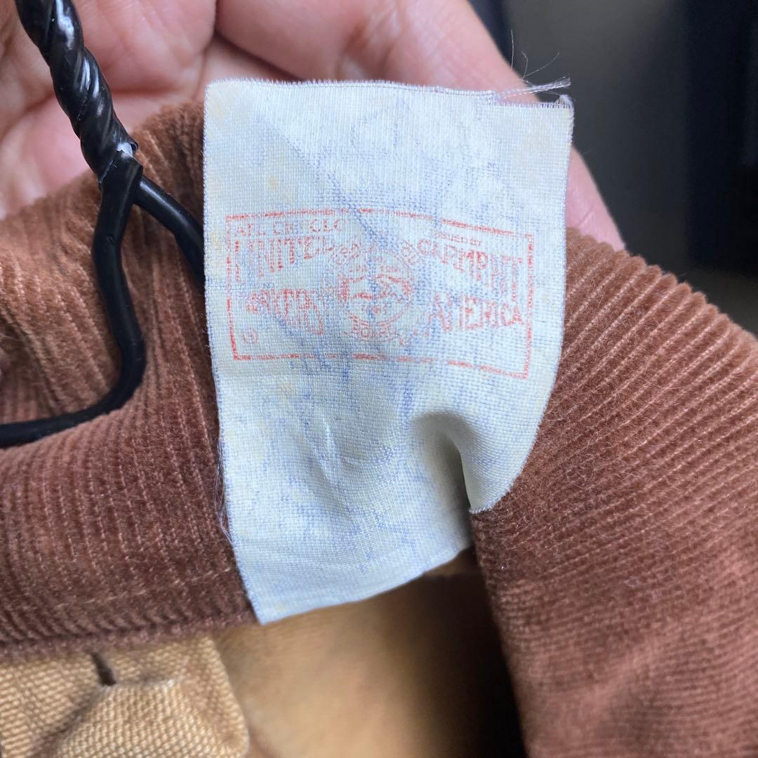 Carhartt カバーオール 希少 ブランケット無 ダック　USA製 44