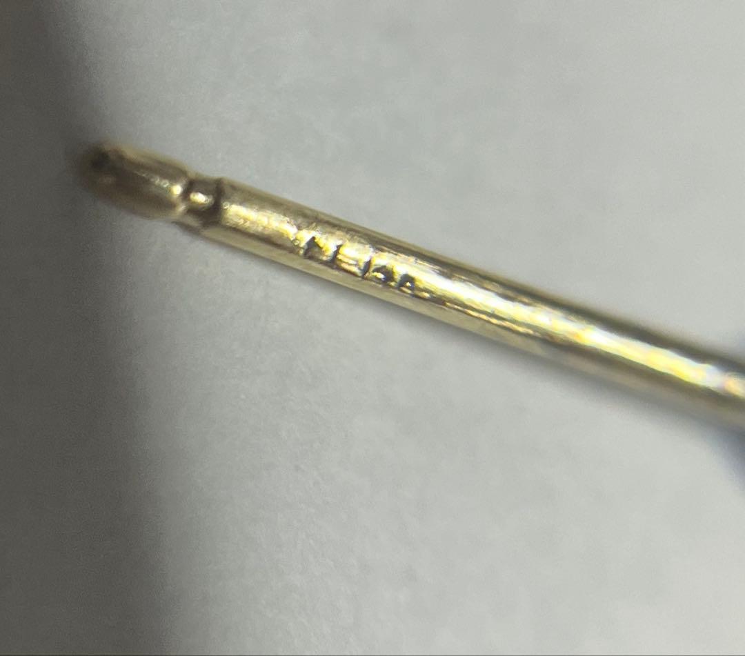 ”純正両面ダイヤ” クロムハーツ　タイニーeドロップピアス