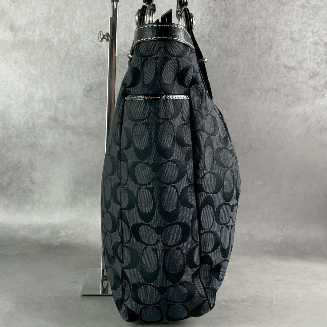 専用✨A4可 コーチ トートバッグ キャンバス×レザー 肩掛け シグネチャー