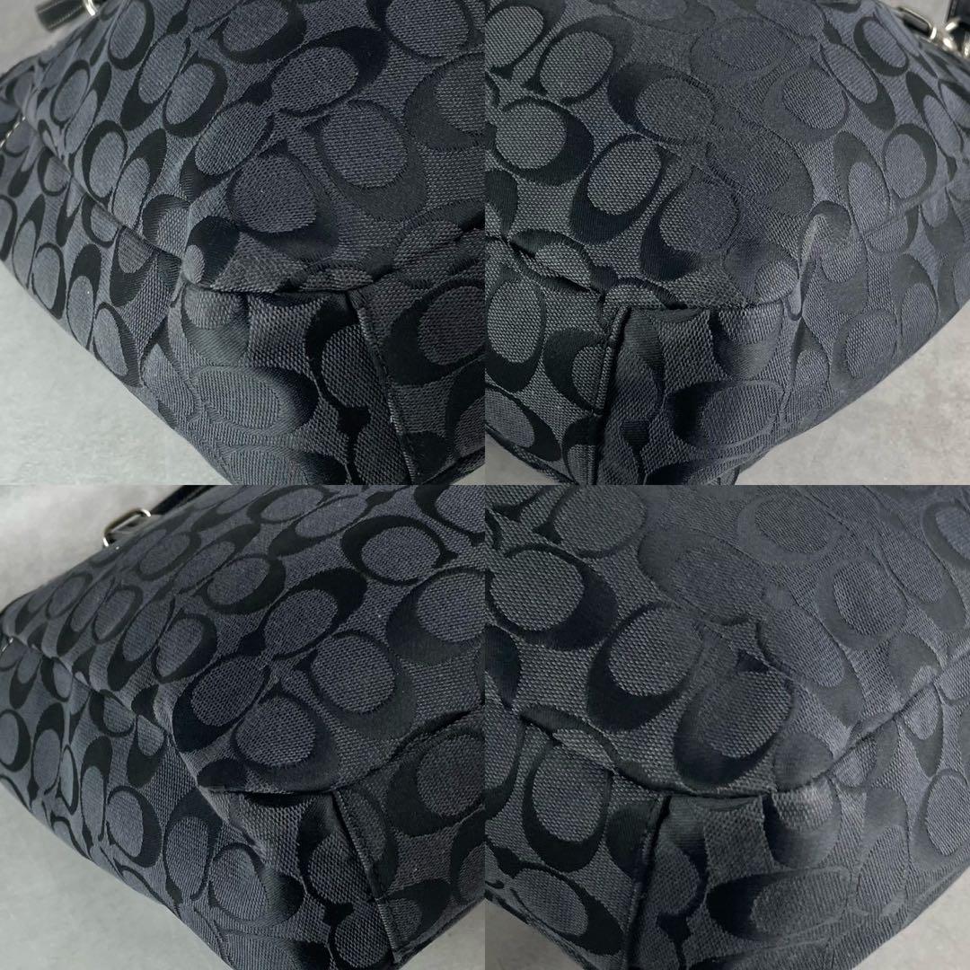 専用✨A4可 コーチ トートバッグ キャンバス×レザー 肩掛け シグネチャー