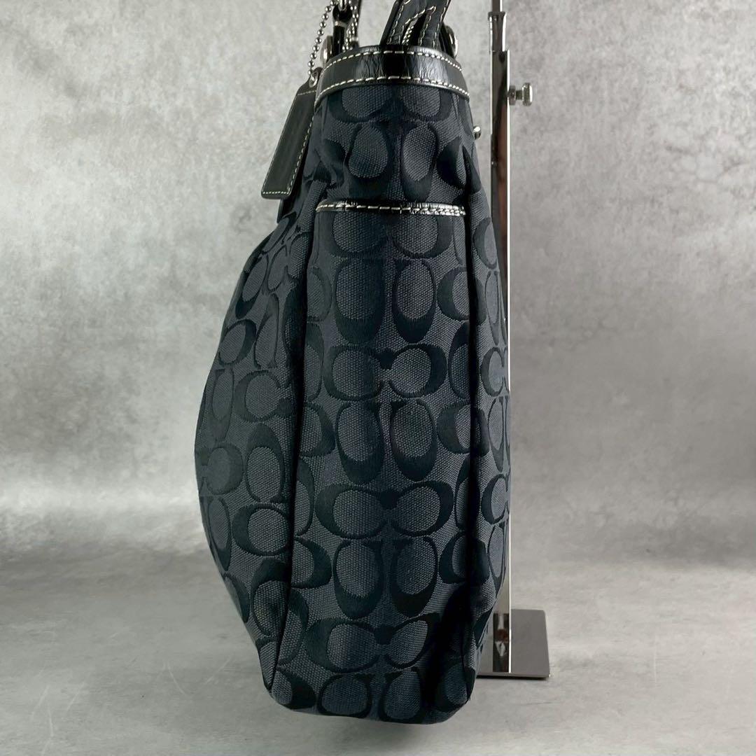 専用✨A4可 コーチ トートバッグ キャンバス×レザー 肩掛け シグネチャー