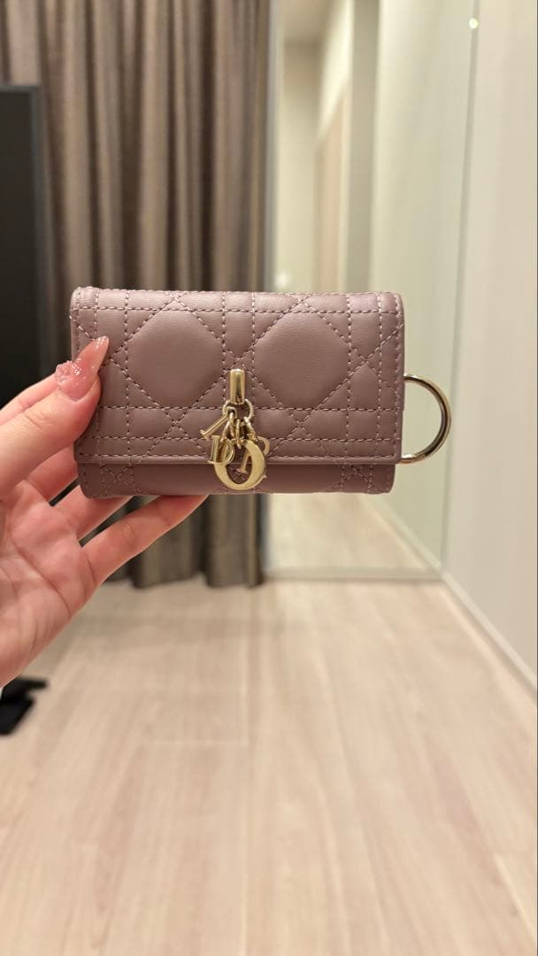 【日本限定】My Dior Aster キーケース　カナージュ ラムスキン