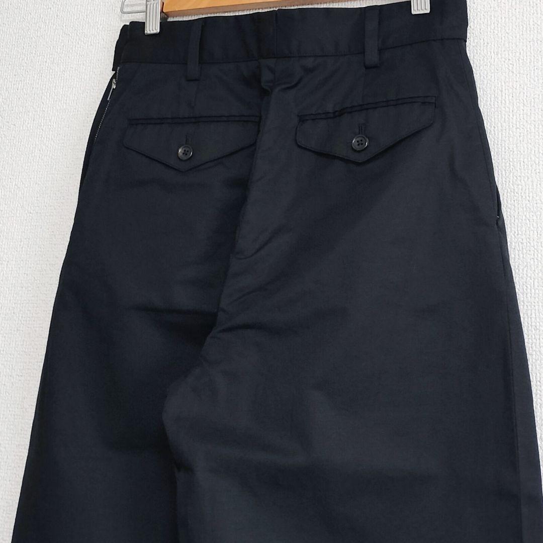 美品 MARGARET HOWELL コットンリネン ツイルパンツ 黒 Ⅰ