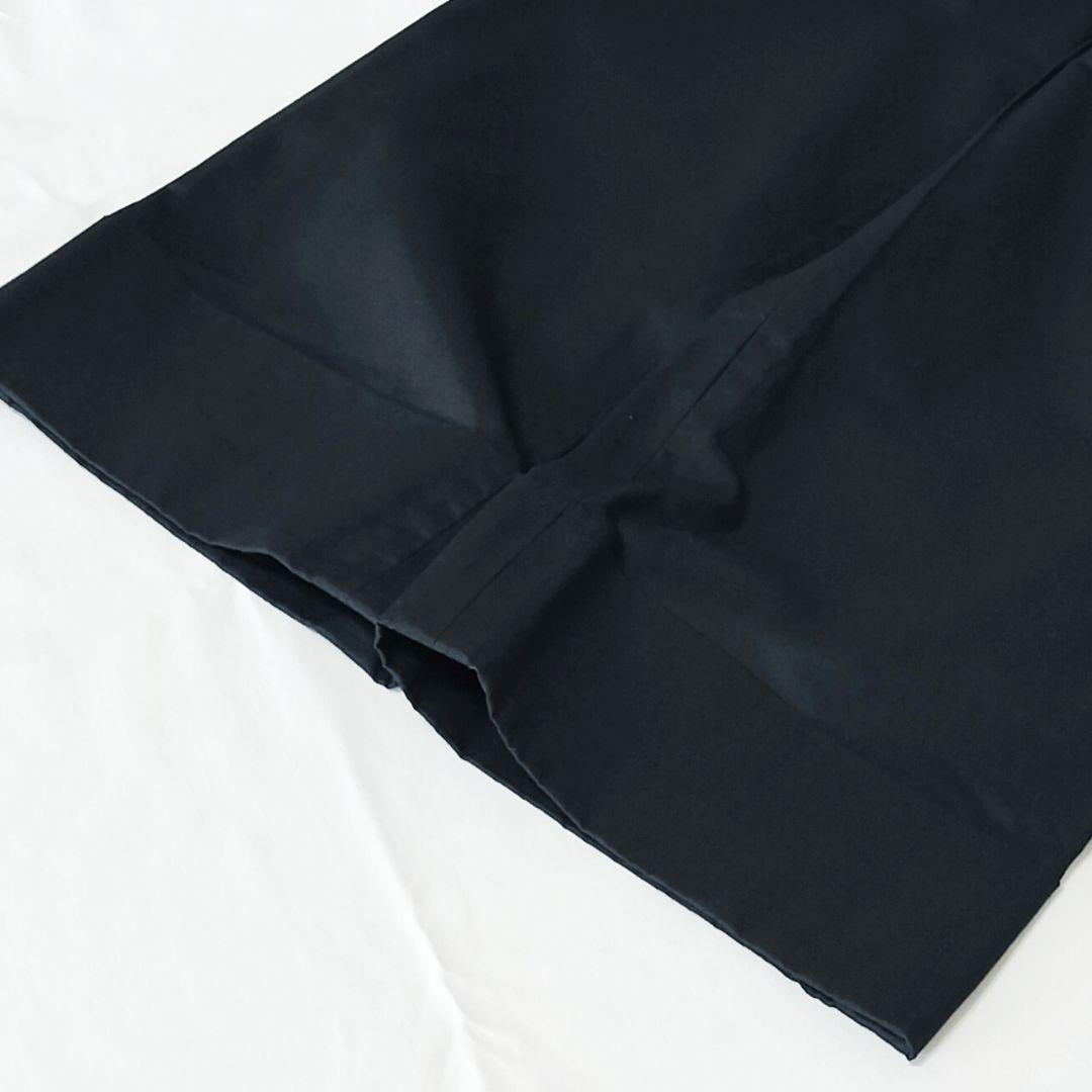 美品 MARGARET HOWELL コットンリネン ツイルパンツ 黒 Ⅰ