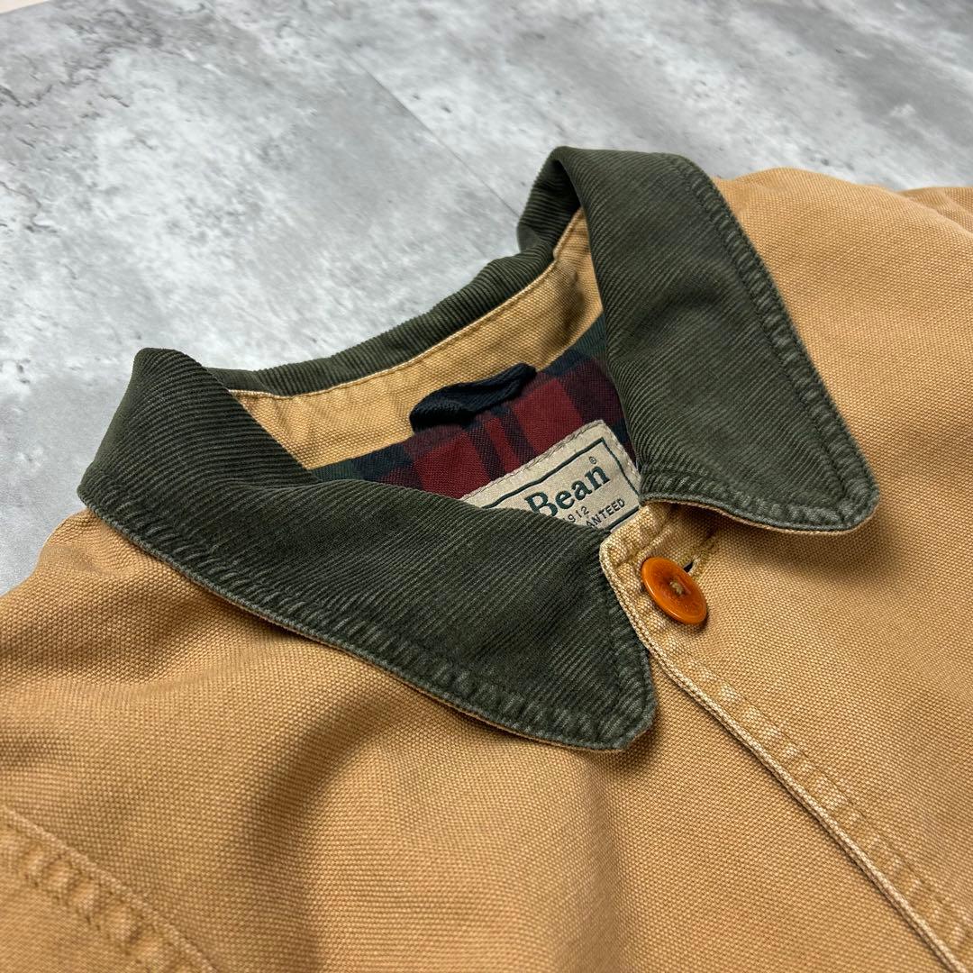 エルエルビーン 内チェックダック地ハンティングジャケットベージュ2XL 5906