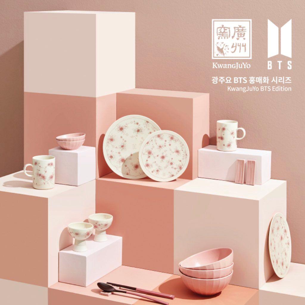 BTS 紅梅 廣州窯 クァンジュヨ KwangJuYo スプーン&箸セット