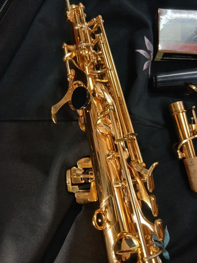 ソプラノ　サックス　無銘ノーブランド　音だしOK　超美品　！