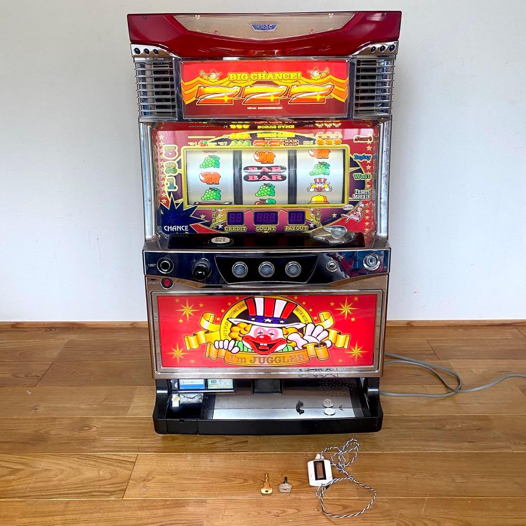 【ジャンク】パチスロ実機 ニューアイムジャグラーEX-C 北電子 不要機付