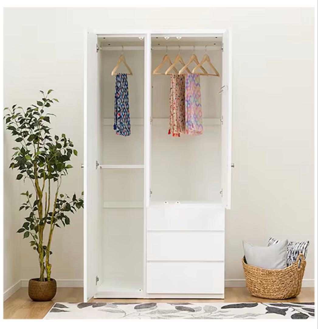 ニトリ　マルチタンス　（クエストT 100MT WH）　洋服タンス　クローゼット