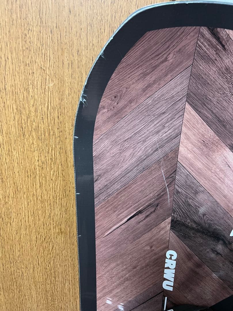 スノーボード CRWU ブラック/グリーン ビンディング付き