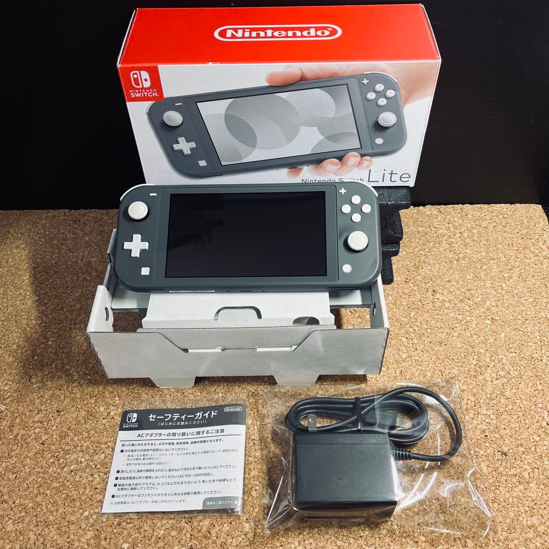 ニンテンドースイッチLite グレー /AC アダプター充電ケーブル.ガイド