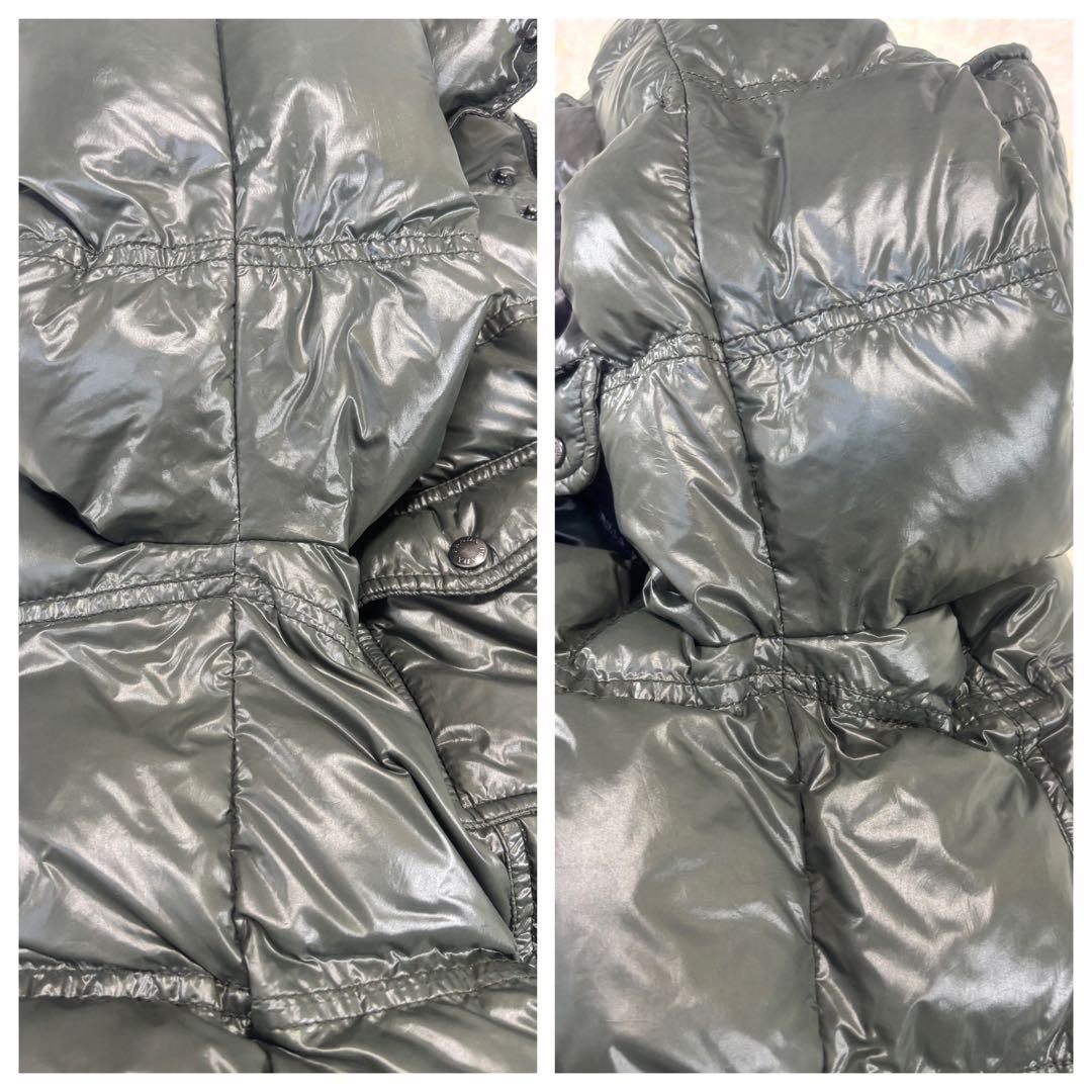 PRADA ダウンジャケット 三角ロゴ オリーブ グリーン サイズ10